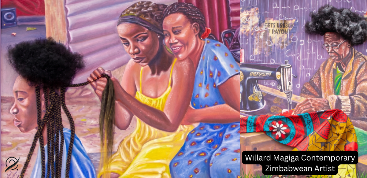 Willard Magiga | Contemporary Zimbabwean Artist | Artgal.Online